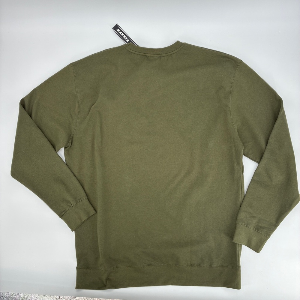 Obey Streetwear Mens Army Green Pink Bubble Cozy Sweatshirt Fleece Lined XXL NWT - Picture 6 of 6